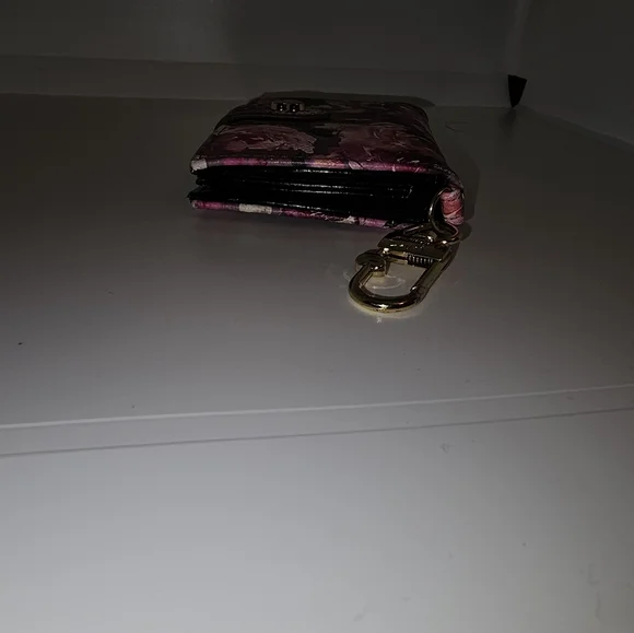 Betsey Jonson Floral Pink Wallet with Keychain - Picture 4 of 6